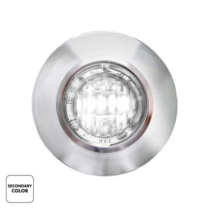 UP#36192 United Pacific Amber and White LED Dual Fury Color Mini Clearance Marker Light