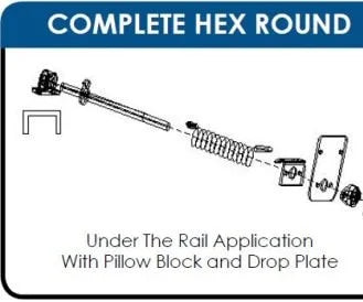 K0270HR Hex Round Underbody with Alum Drop (Passenger Side)