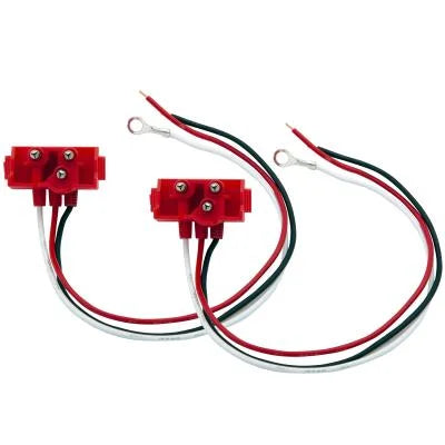 M50900 3-Pin Right Angle Stop Tail Turn Plug 10" Leads