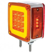 37124 53 LED Double Stud Double Face GloLight With Side Marker (Turn Signal) Driver - Amber & Red LEDAmber & Red Led