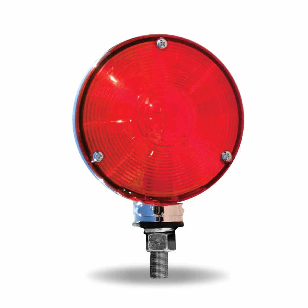 TLED-DFO Amber / Red Turn Signal & Marker “Ol-Skul” Double Face Round LED Fender Light – 38 Diodes