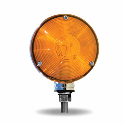 TLED-DFO Amber / Red Turn Signal & Marker “Ol-Skul” Double Face Round LED Fender Light – 38 Diodes