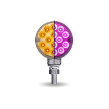 TLED-DL3XP Amber/Red Turn & Marker to Purple Auxiliary 3″ Mini Double Face Round Light with Reflector LEDs – 28 Diodes