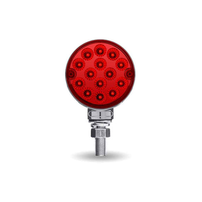 TLED-DL3X Amber/Red Turn & Marker 3″ Mini Double Face Round Light with Reflector LEDs – 28 Diodes