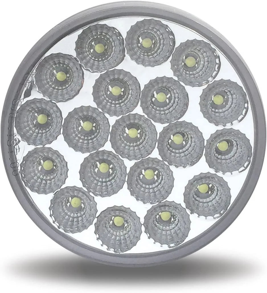 TLED-4X40 4" Round Red Stop, Turn & Tail and White Back-up