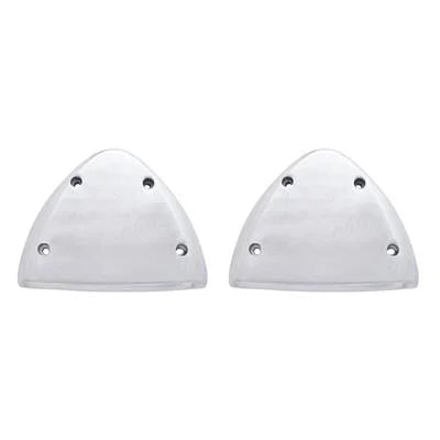 30419 Polished Aluminum Headlight Turn Signal Cover Kit For Peterbilt
