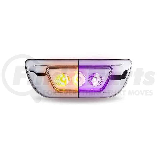 TLED-C100AP - Cab Marker Light, Dual Revolution, Amber/Purple, for Kenworth T680/T700/Peterbilt 579