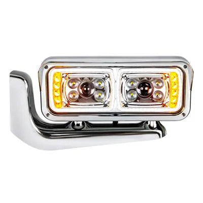 35776 and 35775 10 High Power LED Projection Headlight Assembly With Mounting Arm