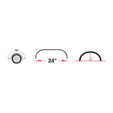 TFEN-S17 - Fender 76 Polyethylene, Single Axle, with Rolled Edge, for 47 OD Tires
