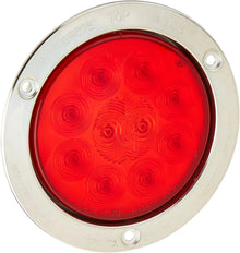 53302 SuperNova 4" 10-Diode Pattern LED Stop Tail Turn Lights (Stainless Steel Theft-Resistant Flange