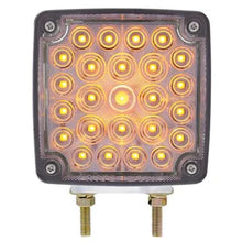 38759 52 LED Double Stud Double Face Turn Signal Light (Passenger) - Amber & Red LEDClear Lens
