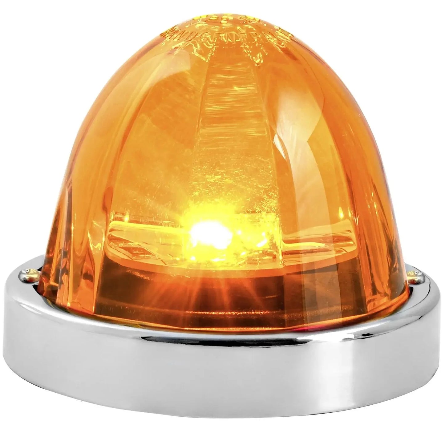 GG#81610 Grand General Super Star Watermelon Surface Mount Amber LED/Amber Lens Sealed Light With Bezel
