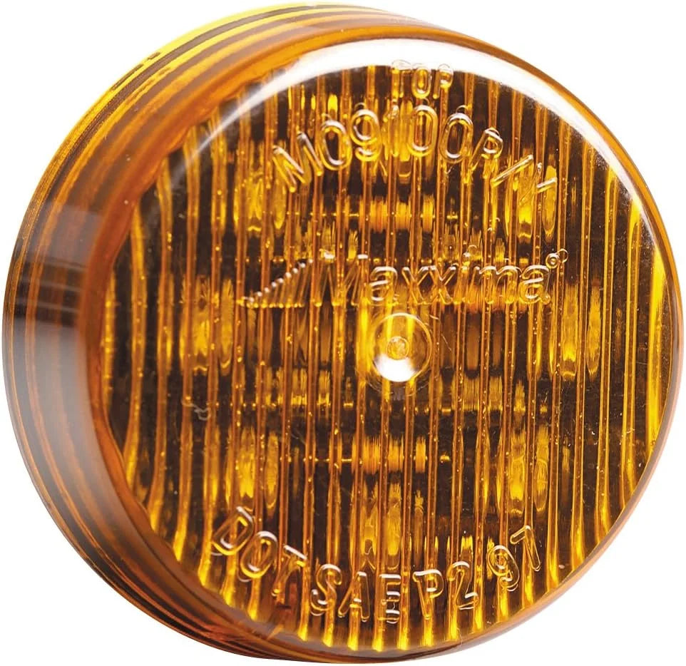 Maxxima M09100Y Amber 2" Round Clearance Marker Light