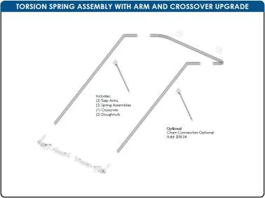 K0811 Underbody Hex Chr & 16' Arm Assembly 96"