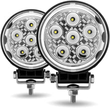 TLED-U102 Next Generation Universal White Round Work Light with Side Diodes (9 Diodes) - 4300 Lumens (Pair)