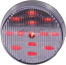 M11300RCL Red 2-1/2" Round LED Clear Lens Clearance Marker Light