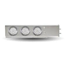 TU-9209L3 - Mud Flap Hanger, with Flat Top, 6 x 4" Dual Revolution LEDs & Bezels