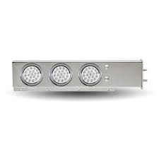 TU-9209L3 - Mud Flap Hanger, with Flat Top, 6 x 4" Dual Revolution LEDs & Bezels