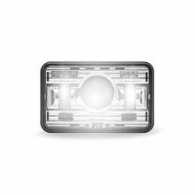 TLED-H12 4" x 6" Chrome Heated LED Projector Headlight Low Beam